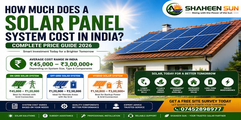 Solar Panel System Cost in India