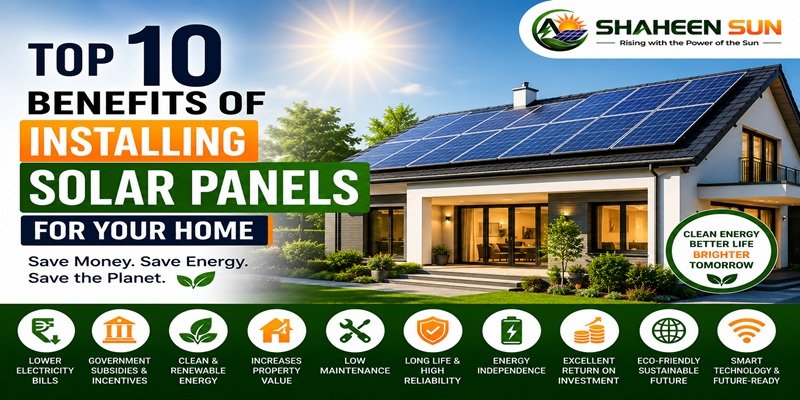 Top 10 Benefits of Installing Solar Panels for Your Home